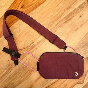 NWOT Lululemon Red Merlot Mini Belt Bag